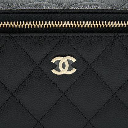 Chanel 22S Long Vanity With Chain Caviar Black LGHW
