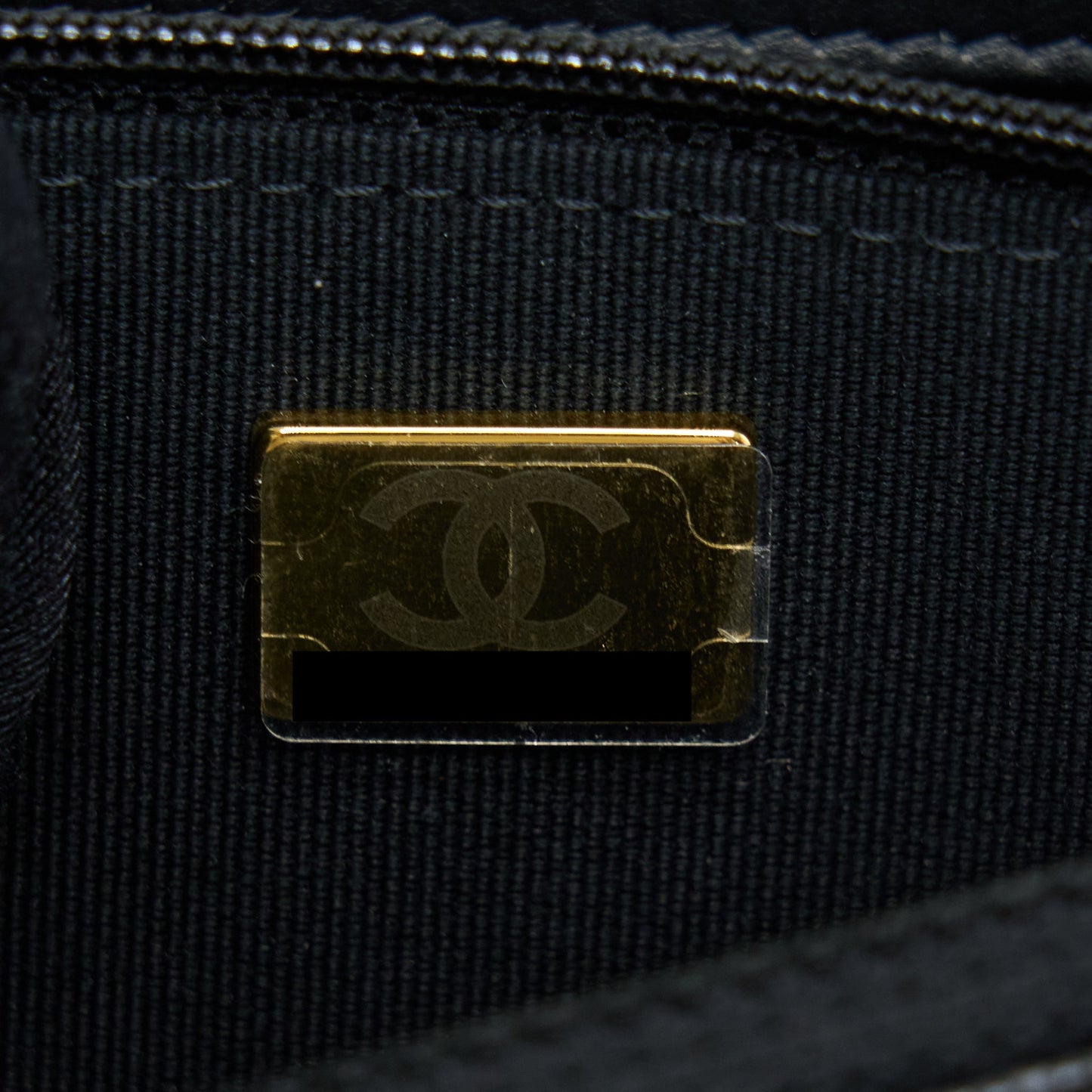 Chanel Top Handle Wallet On Chain Caviar Black GHW (Microchip)