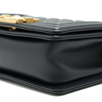 Chanel small boy Bag Calfskin Black with GHW serial27