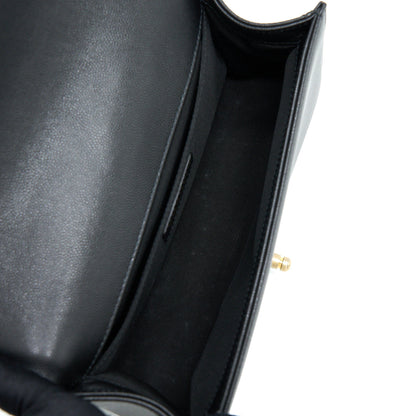 Chanel Medium Boy Bag Caviar Black Brushed GHW