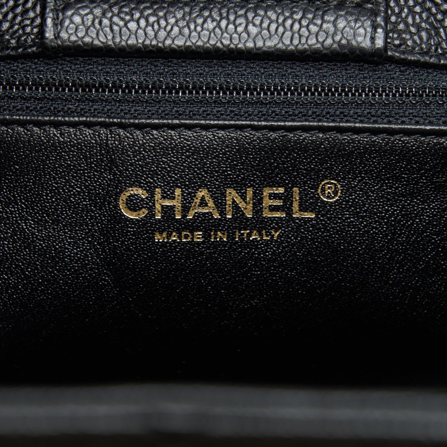 Chanel Shopping Tote Bag Caviar Black GHW