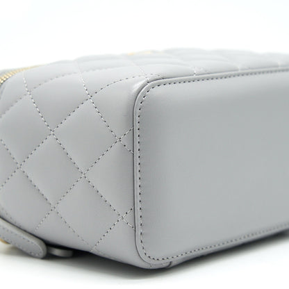Chanel 21B Pearl Crush Long Vanity with Chain Light Grey GHW