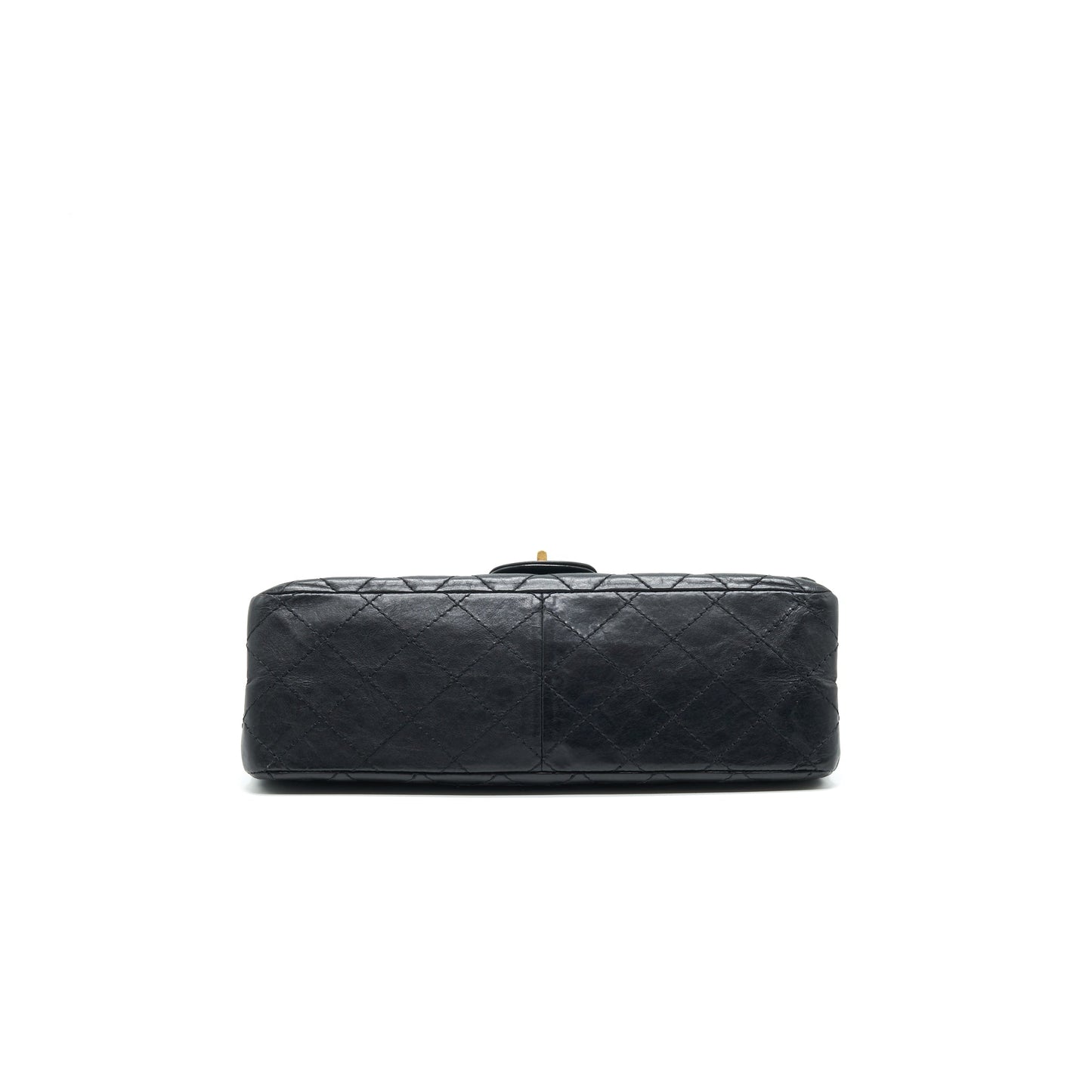 CHANEL 2.55 226 Reissue Flap Bag Aged Calfskin in Black GHW