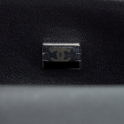 Chanel Small Boy Bag Caviar Black Ruthenium Sliver Hardware (Microchip)