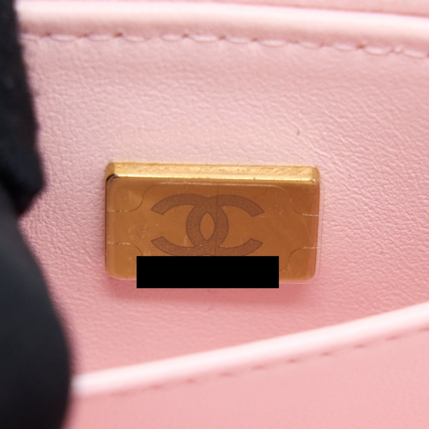 Chanel 22S Top Handle Vanity Bag Caviar Light Pink LGHW (Microchip)