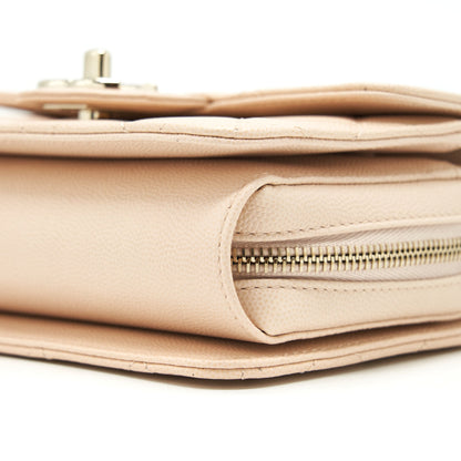 Chanel 21K Crossbody Bag Caviar Light Beige LGHW