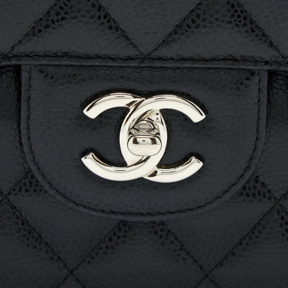 Chanel Classic Jumbo Double Flap Bag Caviar Black SHW