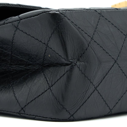 Chanel 2.55 227 Reissue Flap Bag Aged Calfskin Black GHW