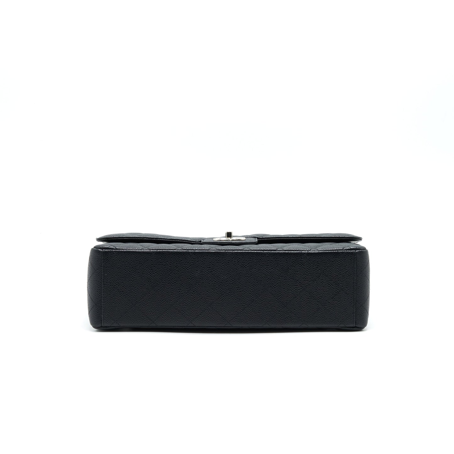 CHANEL CAVIER CLASSIC MAXI DOUBLE FLAP BAG BLACK SHW