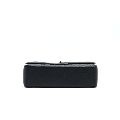 CHANEL CAVIER CLASSIC MAXI DOUBLE FLAP BAG BLACK SHW