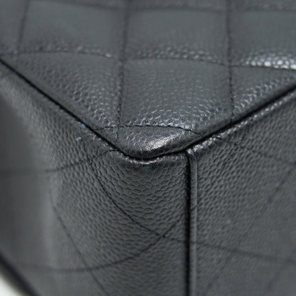 CHANEL CAVIER CLASSIC MAXI DOUBLE FLAP BAG BLACK SHW