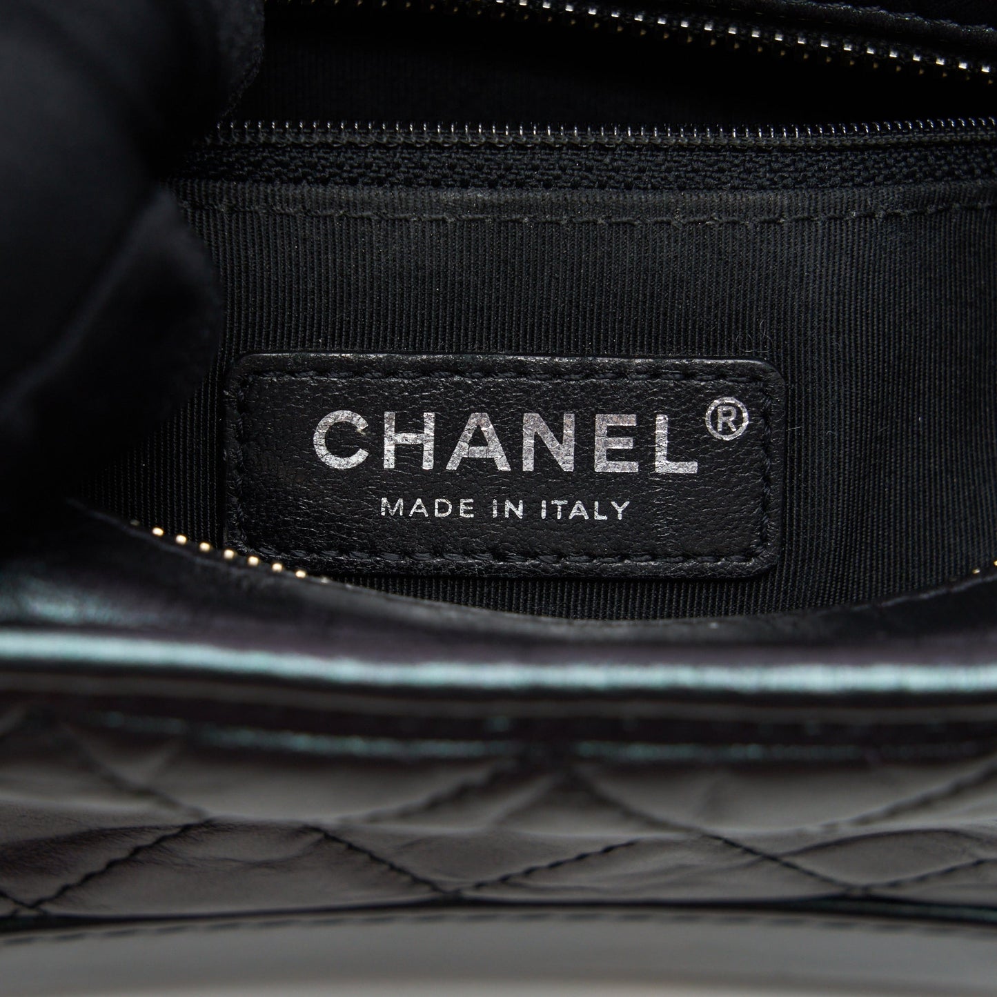 Chanel Small Gabrielle Hobo Bag Lambskin Iridescent Purple Multicolour Hardware