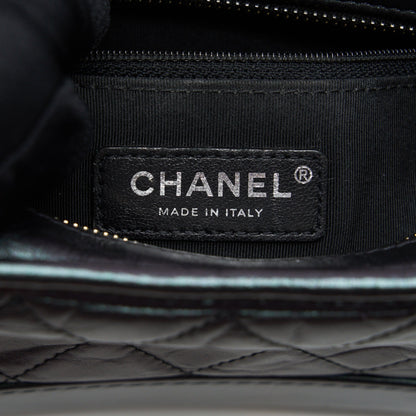 Chanel Small Gabrielle Hobo Bag Lambskin Iridescent Purple Multicolour Hardware