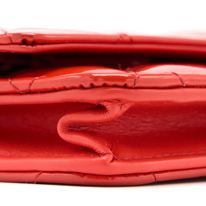 Chanel Classic Wallet On Chain Patent Red SHW