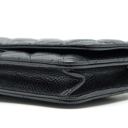 Chanel Classic Wallet On Chain Caviar Black GHW