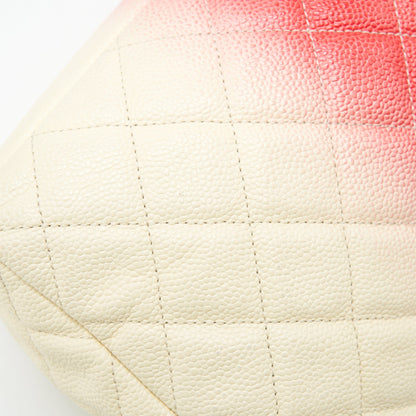 CHANEL Multi Color Caviar Large Flap Bag with SHW