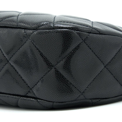 Chanel 22A Twist Your Buttons Hobo Shoulder Bag Caviar Black GHW (Microchip)