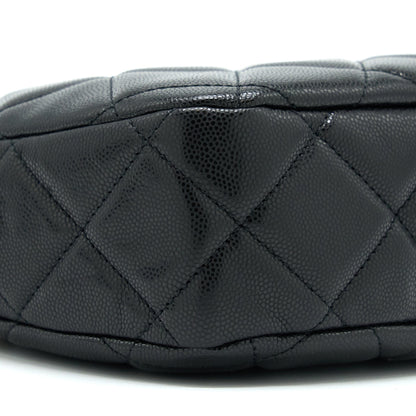 Chanel 22A Twist Your Buttons Hobo Shoulder Bag Caviar Black GHW (Microchip)