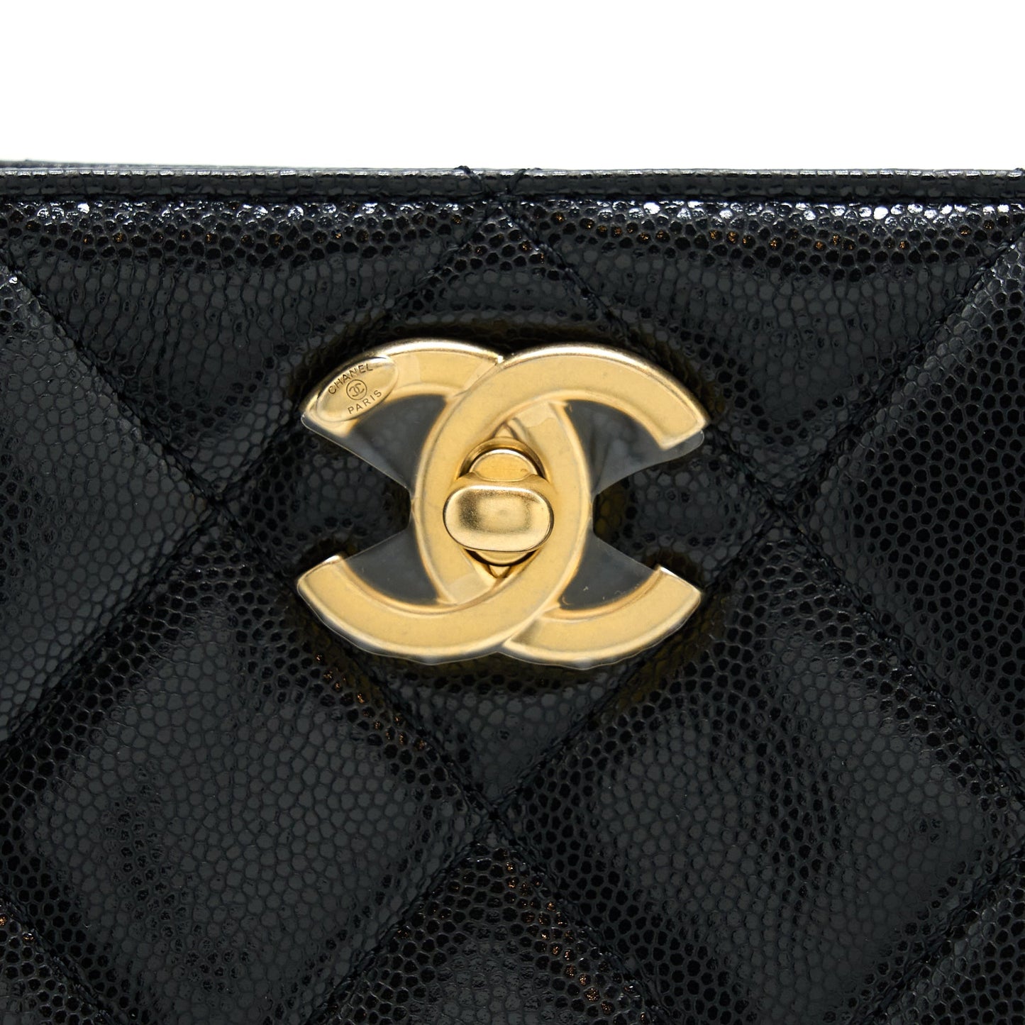 Chanel 22A Twist Your Buttons Hobo Shoulder Bag Caviar Black GHW (Microchip)