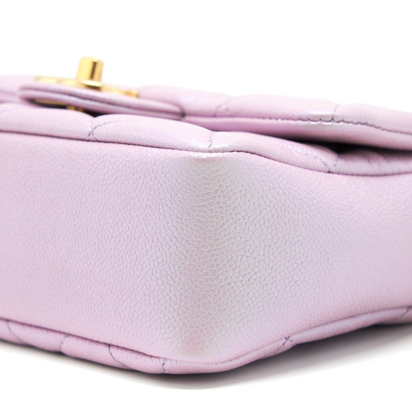 Chanel 21K My Perfect Mini Flap Bag Caviar Pink GHW (Microchip)