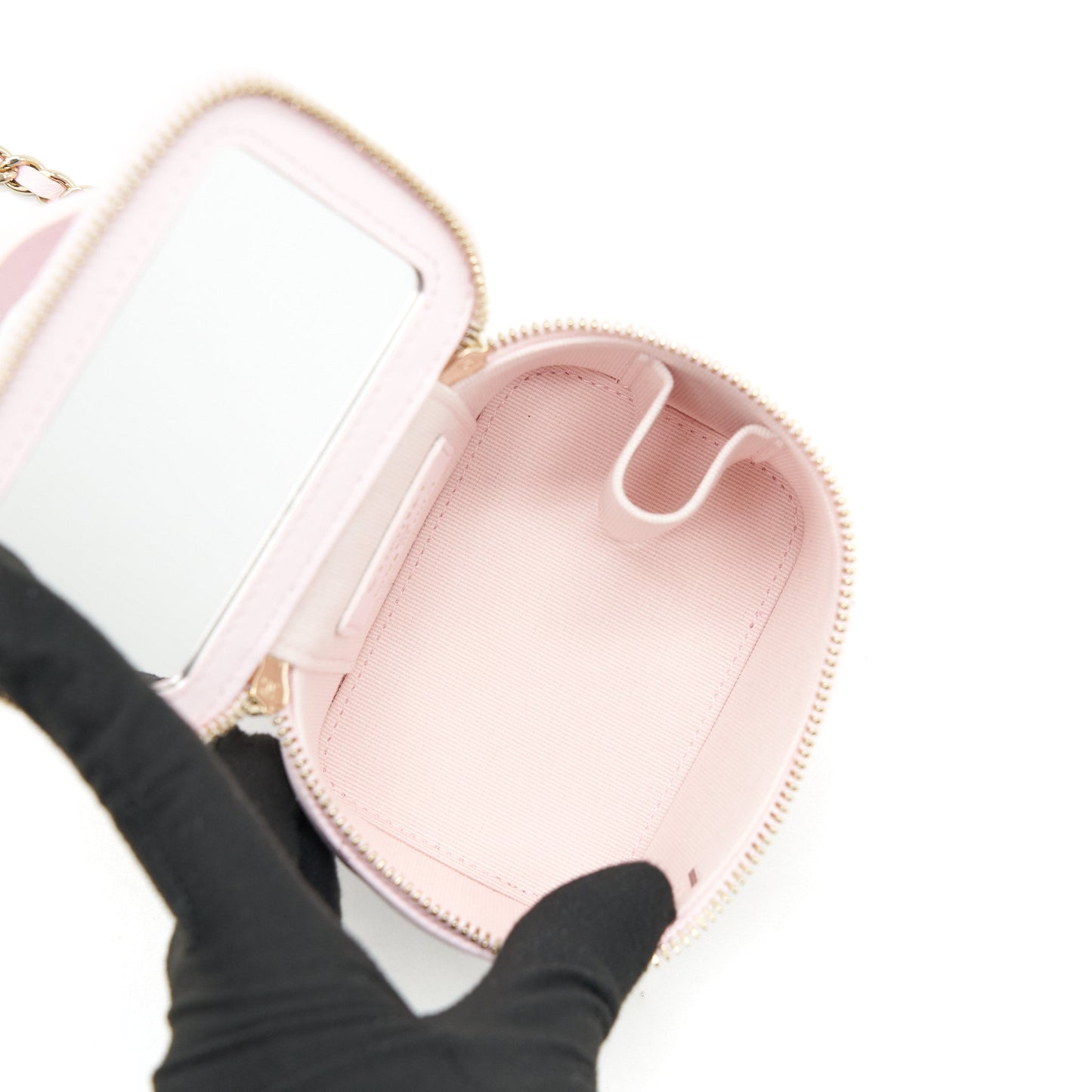 Chanel 22p mini vanity case lambskin pink GHW