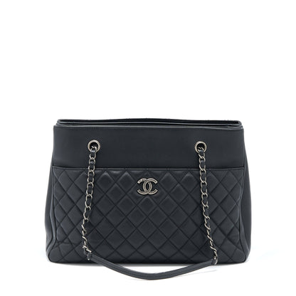 Chanel Urban Companion Tote Bag Caviar Black Ruthenium Hardware