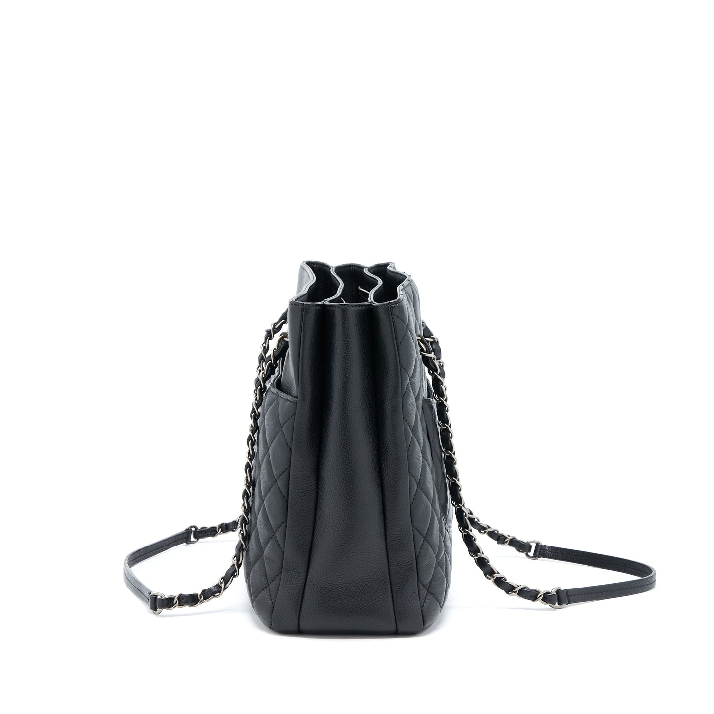 Chanel Urban Companion Tote Bag Caviar Black Ruthenium Hardware