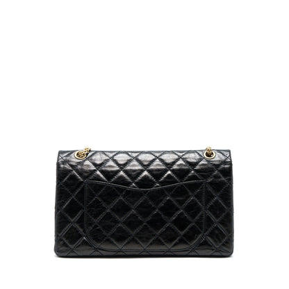 Chanel 2.55 Reissue 227 Shiny Aged Calfskin Black GHW