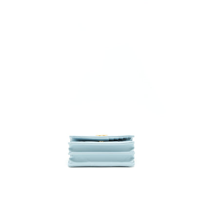 Chanel 22P Purse Vanity with Chain light blue GHW