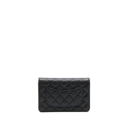 Chanel Classic Wallet on Chain Caviar black GHW