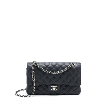 Chanel Medium Classic Double Flap Bag Caviar Black SHW
