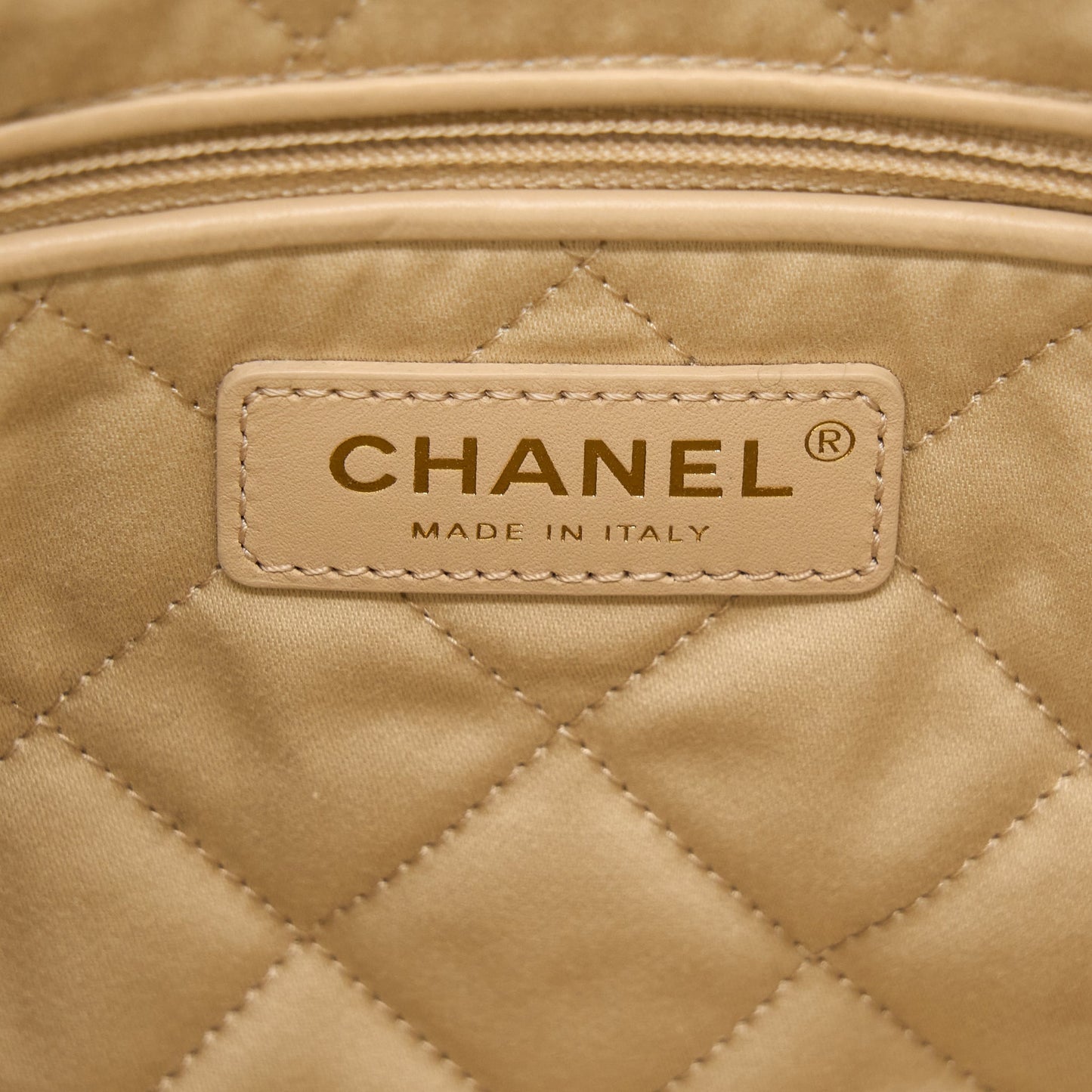 Chanel Small 22 Bag Shiny Calfskin White GHW (Microchip)