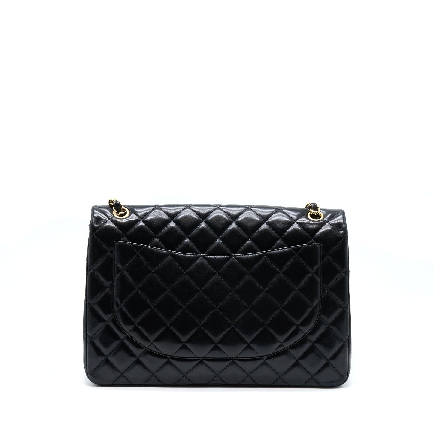 Chanel Maxi Classic Flap Bag Lambskin Black GHW