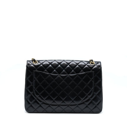 Chanel Maxi Classic Flap Bag Lambskin Black GHW