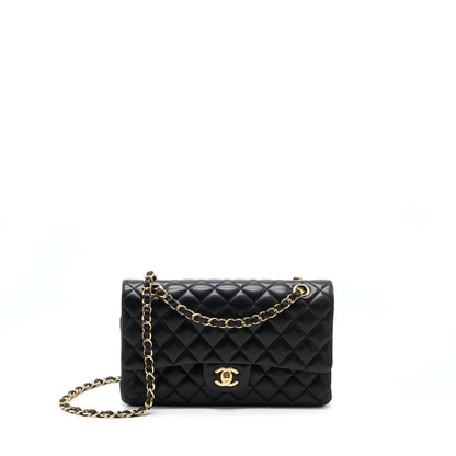 Chanel Classic Double Flap Bag Lambskin Black GHW