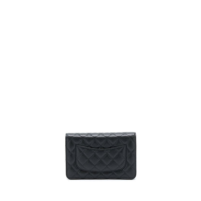 Chanel Classic Wallet On Chain Caviar Black GHW (Microchip)