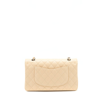 Chanel Medium Classic Double Flap Bag Caviar Beige SHW