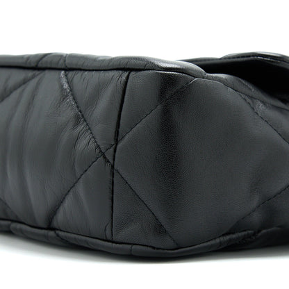 Chanel Medium 19 Bag Goatskin Black With Multicolour Hardware