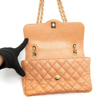 Chanel Seasonal Flap Bag Grained Calfskin Pink GHW