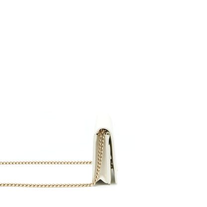 Chanel Boy Wallet On Chain Caviar White LGHW (Microchip)