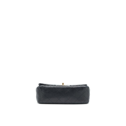 Chanel Mini Rectangular Flap Bag Lambskin Black GHW