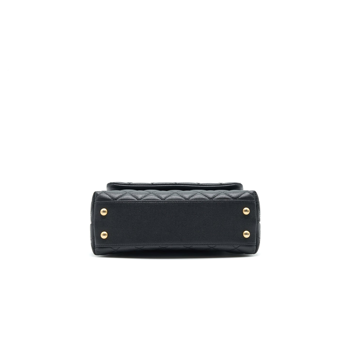 Chanel Mini Coco Handle Flap Caviar in Black GHW