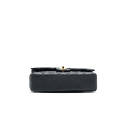 Chanel Medium Classic Double Flap Caviar in Black GHW