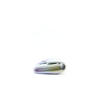 Chanel 21K Ombre Iridescent Small Card Holder with Mermaid Hardware