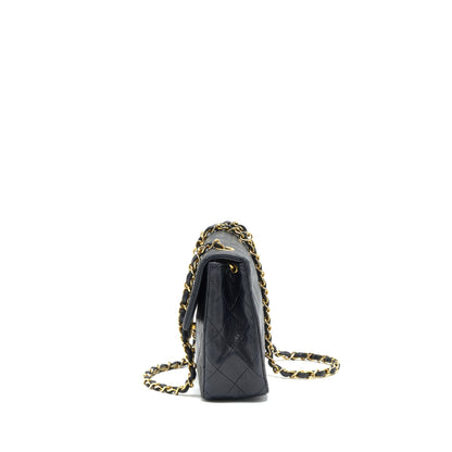Chanel Vintage Small Flap Bag Lambskin Black GHW