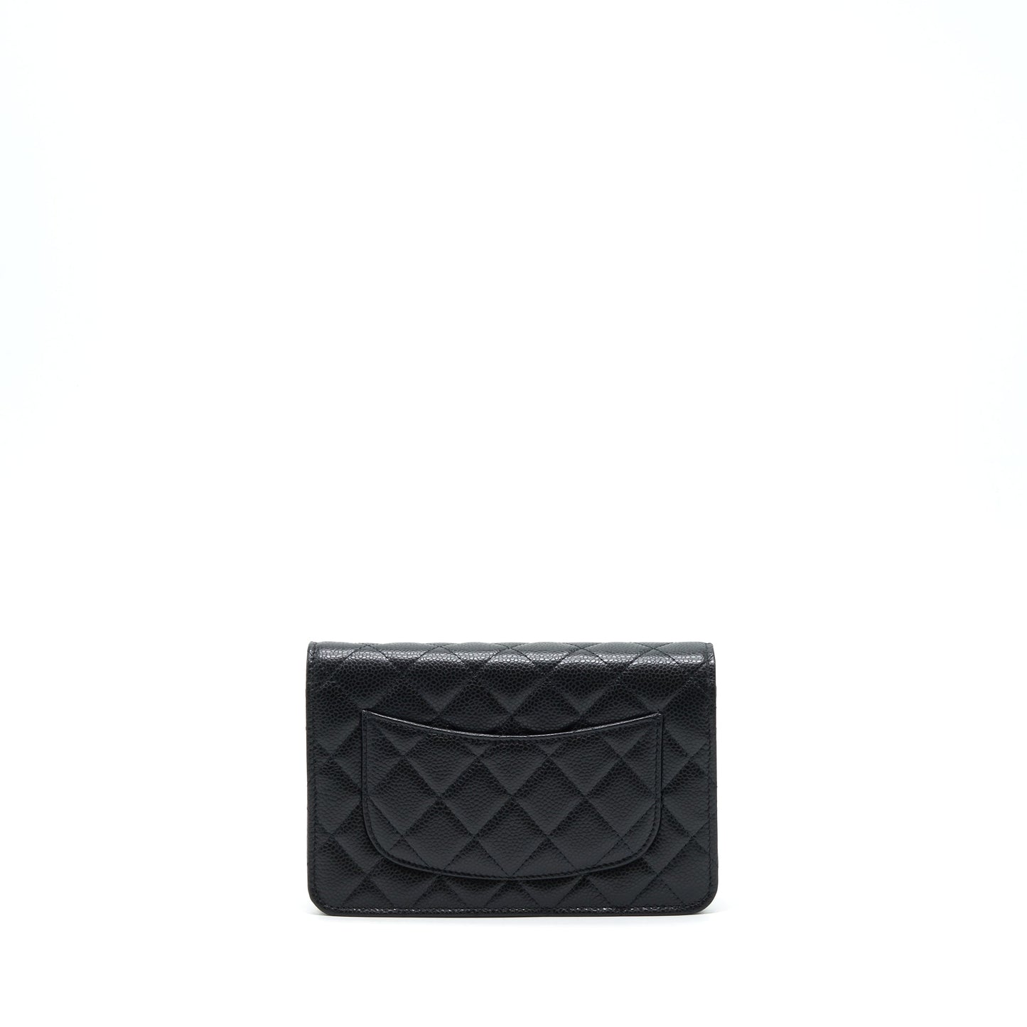 Chanel 22P Classic Wallet On Chain Caviar Black LGHW (Microchip)