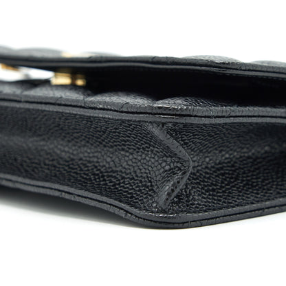 Chanel Classic Wallet on Chain Caviar black GHW