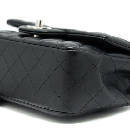 Chanel mini Rectangular Flap bag Lambskin black SHW