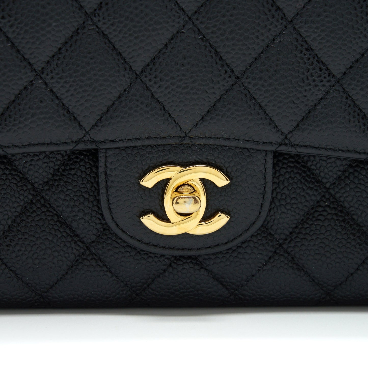 Chanel Medium Classic Double Flap Bag Caviar Black GHW