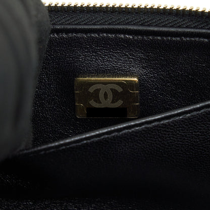 Chanel 22S Top Handle Vanity Caviar Black LGHW(Microchip)